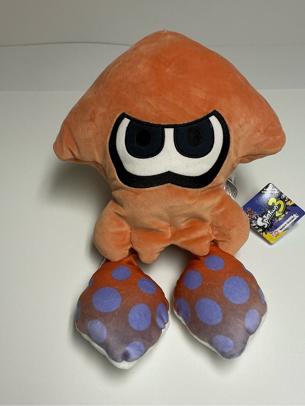 Nintendo Splatoon 3 Orange Squid Plush- Large Super Soft Stuffed Toy with Tag